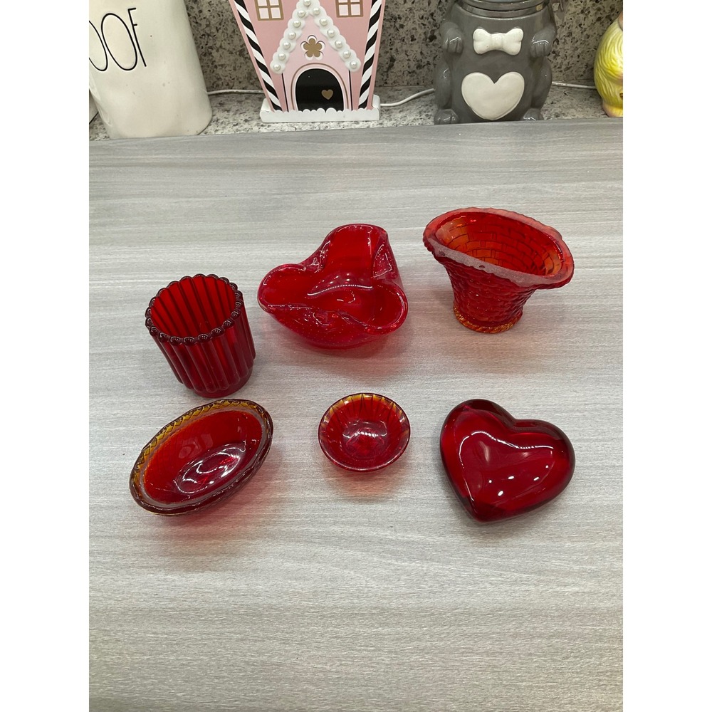VINTAGE RUBY RED MISCELLANEOUS BUNDLE